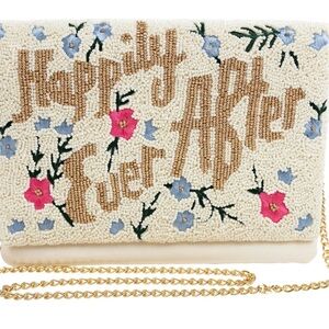 HAPPILY EVER AFTER Beaded Clutch Purse